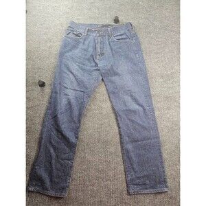 Rocawear Mens Blue Denim Jeans Classic Fit Detailed Button Pockets Size38x33